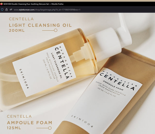 SKIN1004 Madagascar Centella Double Cleansing Duo